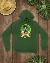 Load image into Gallery viewer, Bull Terrier With Beer Celebrate St Patrick's Day Gift For Dog Lovers Hoodie
