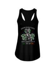 Load image into Gallery viewer, You're Always Lucky When You're With A Great Dance St Patrick's Day Gift For Dog Lovers Ladies Flowy Tank
