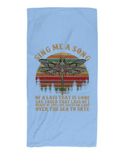 Load image into Gallery viewer, Sing Me A Song Dragonfly Retro Vintage Beach Towel
