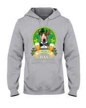 Load image into Gallery viewer, Bull Terrier With Beer Celebrate St Patrick's Day Gift For Dog Lovers Hoodie
