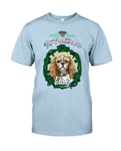 Load image into Gallery viewer, Cavalier Mirror Happy St Patrick's Day Gift For Dog Lovers Guys Tee
