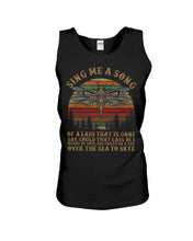 Load image into Gallery viewer, Sing Me A Song Dragonfly Retro Vintage Unisex Tank Top

