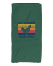 Load image into Gallery viewer, Best Cluckin' Dad Ever Retro Vintage Gift For Dad Beach Towel
