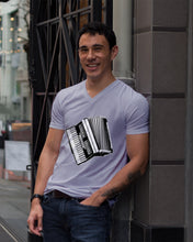 Load image into Gallery viewer, Accordion Black And White Special Gift For Accordionist Guys V-Neck
