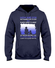 Load image into Gallery viewer, Mom And Son Always Heart To Heart Gift For Family Hoodie
