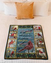 Load image into Gallery viewer, Cardinal Under The Snow Until I Die Gift For Husband Fleece Blanket

