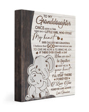 Load image into Gallery viewer, I'll Stay There Forever Elephant Grandma Gift For Granddaughter Matte Canvas
