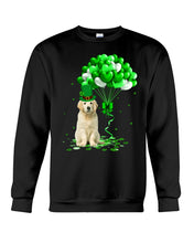 Load image into Gallery viewer, Golden Retriever  Lucky Balloons St. Patrick's Day Color Changing Mug Sweatshirt
