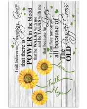 Load image into Gallery viewer, I Still Believe Amazing Grace Sunflower Gift For Daughter Vertical Poster
