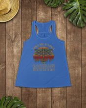 Load image into Gallery viewer, Sing Me A Song Dragonfly Retro Vintage Ladies Flowy Tank
