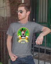 Load image into Gallery viewer, Bull Terrier With Beer Celebrate St Patrick's Day Gift For Dog Lovers Guys Tee

