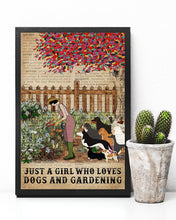 Load image into Gallery viewer, Dictionary Who Loves Gardening And Dogs Vertical Poster
