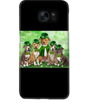 Load image into Gallery viewer, Staffordshire Leprechaun St Patrick's Day Gift For Dog Lovers Phone case
