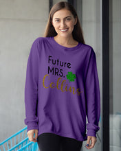 Load image into Gallery viewer, Shamrock Future Mrs Collins St Patrick's Day Unisex Long Sleeve
