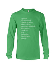 Load image into Gallery viewer, Splints Button Hook Therapy Putty Goniometer Resistance Bands Unisex Long Sleeve
