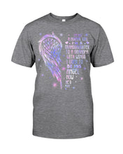 Load image into Gallery viewer, Purple Wings Gift For Angel Grandpa I Used To Be His Angel Guys Tee
