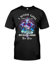 Load image into Gallery viewer, Rose Mandala Pattern I Need You Here Gift For Angel Dad Guys Tee
