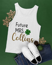 Load image into Gallery viewer, Shamrock Future Mrs Collins St Patrick's Day Unisex Tank Top
