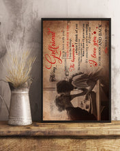Load image into Gallery viewer, Boyfriend Gift For Girlfriend I Love You To The Moon And Back Vertical Poster
