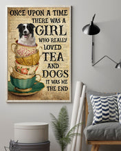 Load image into Gallery viewer, There Was A Girl Who Really Loved Tea And Border Collie Vertical Poster
