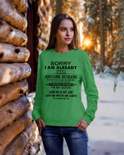 Load image into Gallery viewer, A Freaking Awesome Husband Is My Life Sweatshirt
