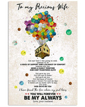 Load image into Gallery viewer, Flying House With Balloons Be My Always Gift For Wife Vertical Poster
