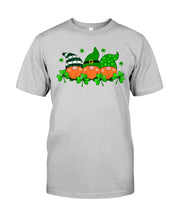 Load image into Gallery viewer, Gnome With Ginger Beard Shamrock St. Patrick's Day Printed Mug Guys Tee
