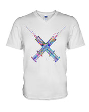 Load image into Gallery viewer, Meaningful Gift For Physician Assistant Colorful Needle Guys V-Neck
