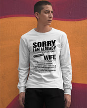 Load image into Gallery viewer, She's My Whole World Gift For Husband Unisex Long Sleeve
