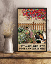 Load image into Gallery viewer, Dictionary Who Loves Gardening And Dogs Vertical Poster
