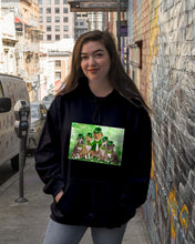 Load image into Gallery viewer, Staffordshire Leprechaun St Patrick's Day Gift For Dog Lovers Hoodie
