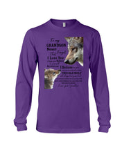 Load image into Gallery viewer, Wolf Grandma Gift For Grandson Believe In Yourself Unisex Long Sleeve
