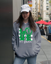Load image into Gallery viewer, 1st Grade Love White Clover St Patrick's Day Gift For Teacher Hoodie
