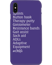 Load image into Gallery viewer, Splints Button Hook Therapy Putty Goniometer Resistance Bands Phone case
