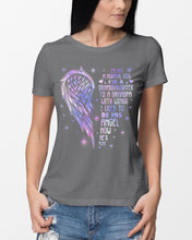 Load image into Gallery viewer, Purple Wings Gift For Angel Grandpa I Used To Be His Angel Ladies Tee
