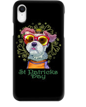 Load image into Gallery viewer, Lovely Schnauzer St Patrick's Day Gift For Dog Lovers Phone case
