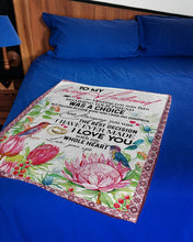 Load image into Gallery viewer, Protea Garden Love You With My Whole Heart Gift For Husband Fleece Blanket
