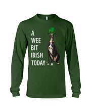 Load image into Gallery viewer, Greyhound Irish Today Green St. Patrick's Day Printed Mug Unisex Long Sleeve
