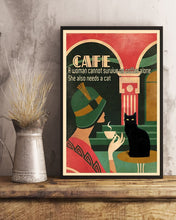 Load image into Gallery viewer, A Woman Cannot Stay On Coffee Alone Vertical Poster
