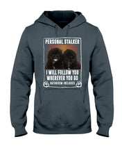 Load image into Gallery viewer, Black Pooshi Black Shipoo Personal Stalker St. Patrick's Day Printed Mug Hoodie
