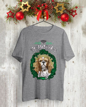 Load image into Gallery viewer, Cavalier Mirror Happy St Patrick's Day Gift For Dog Lovers Guys Tee
