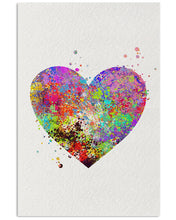 Load image into Gallery viewer, Colorful Heart Shaped Meaningful Gift For Lover Vertical Poster
