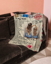 Load image into Gallery viewer, Daughter Gift For Mom You Taught Me To Laugh Fleece Blanket
