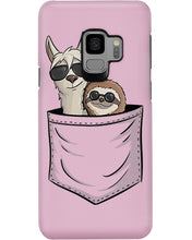 Load image into Gallery viewer, Cool Llama And Sloth In Pocket Meaningful Gift Phone case
