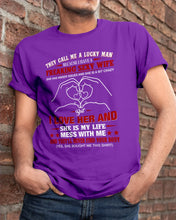 Load image into Gallery viewer, They Call Me A Lucky Man Gift For Husband Guys Tee
