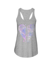 Load image into Gallery viewer, Purple Wings Gift For Angel Grandpa I Used To Be His Angel Ladies Flowy Tank
