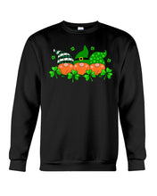 Load image into Gallery viewer, Gnome With Ginger Beard Shamrock St. Patrick's Day Printed Mug Sweatshirt
