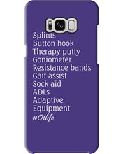 Load image into Gallery viewer, Splints Button Hook Therapy Putty Goniometer Resistance Bands Phone case
