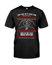 Load image into Gallery viewer, They Call Me A Lucky Man Gift For Husband Guys Tee

