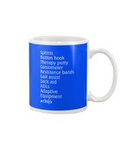 Load image into Gallery viewer, Splints Button Hook Therapy Putty Goniometer Resistance Bands Mug
